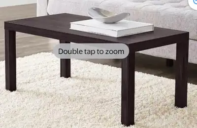Walmart side table and coffee table. Bought a year ago and both are in good condition