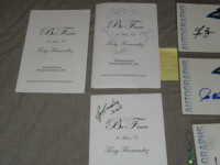 Signed Blue Jays  Programs + Jays Bobblehead