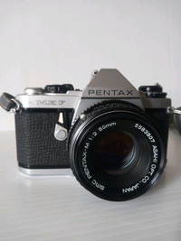 Pentax ME-F SLR 35mm Film Camera W/ 50mm F/ 2 Lens