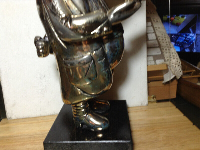 Vintage Frank Meisler Rabbi Sculpture Signed & Numbered with Mov in Arts & Collectibles in Vancouver - Image 4