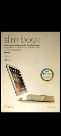 ZAGG Slim Book Tablet Keyboard & Detachable Case for iPad Air 2