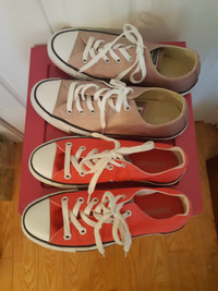 Pink Converse. Sizes 6 & 8 (women's)