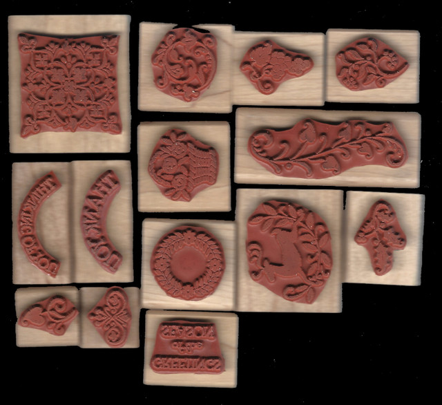 Etruscan Stampin UP! wooden stamp set like new in Hobbies & Crafts in Owen Sound - Image 2