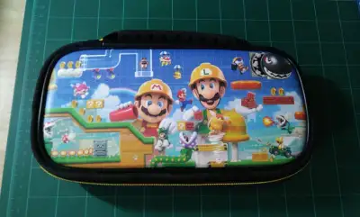 Nintendo Switch Lite Super Mario Maker 2 Carry Case Console Holder. Good Condition. $10 East Saint J...