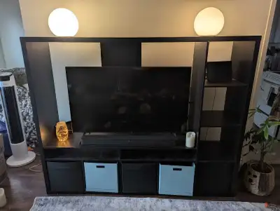 Large TV stand with storage - up to 65", View more
