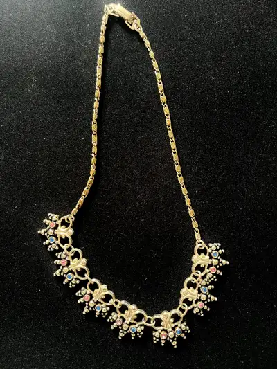 Fancy Goldtone Necklace - Costume Jewelry, View more