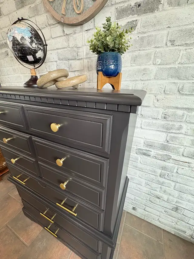  Beautiful refinished, tall boy in Dressers & Wardrobes in London - Image 3