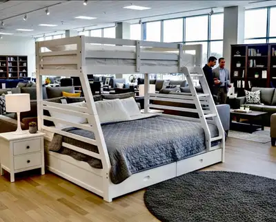 Brand New White Kids Bunkbed with Storage Drawers-Brand New, View more