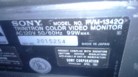 sony pvm-1342q retro gaming monitor with rgb composite etc also