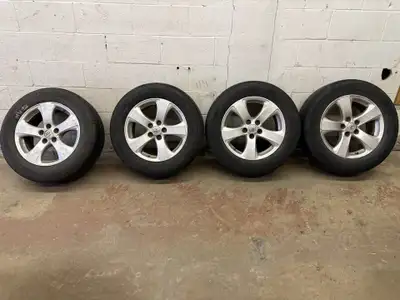 HAVE FOUR (4) ORIGINAL 17 INCHE OEM TOYOTA MAG WHEELS WITH TIRES FROM A 2023 TOYOTA RAV 4 XLE WITH P...