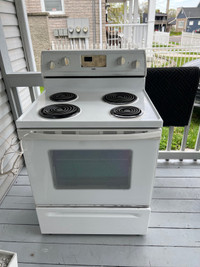 Used White coil stove