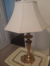 Solid brass lamp