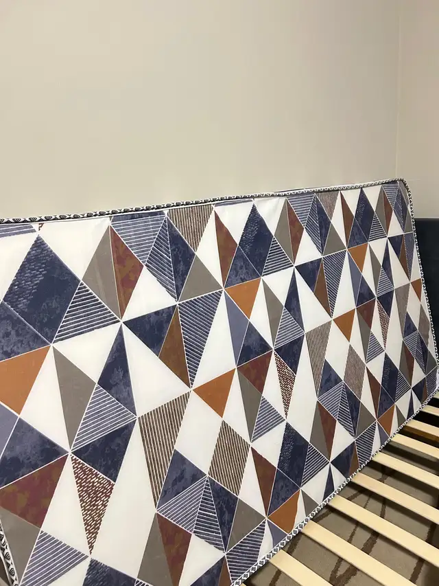 Decorative Geometric Mattress / Floor Mattress – Good Condition in Ontario in Canada - Image 3