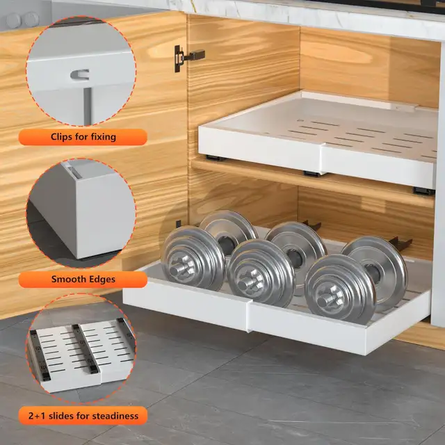 DEKAVA Pull-Out Cabinet Organizer in Bookcases & Shelving Units in Oshawa / Durham Region - Image 8