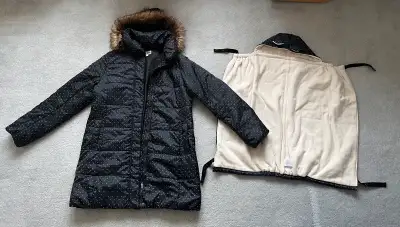 EUC a.i.n. Japanese maternity jacket with baby carrier cove, View more