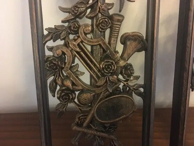 Vintage Retro COPPERCRAFT Trumpet Orange Floral Ribbon Vertical in Arts & Collectibles in City of Toronto - Image 3