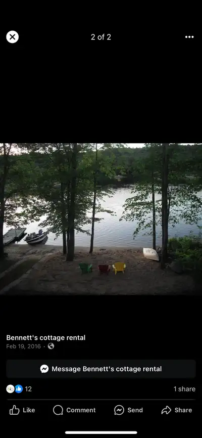 Bennett’s Cottage Rental – Chapeau, QC Just 15 min from Pembroke! ✨ Private sandy beach & dock Excel...