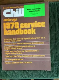 Chiltons 1978 service handbook