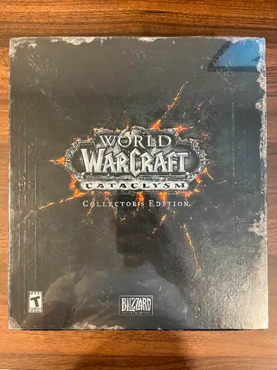 This is a brand new, sealed, World of Warcraft Cataclysm Collector's Edition. Might be open to trade...