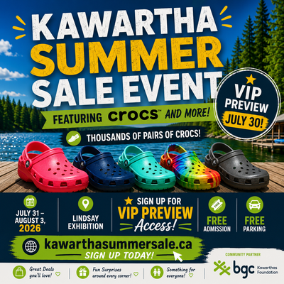 Kawartha Summer Sale- Featuring Crocs and More | July 31- Aug 3, View more