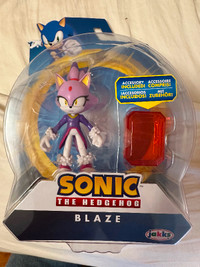 Sonic hedgehog Blaze figure with Gem Jakks toy new