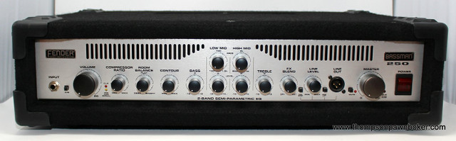 FENDER BASSMAN 250 BASS GUITAR HEAD AMPLIFIER in Amps & Pedals in Hamilton