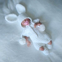 Newborn Bunny outfit. Newborn photo shoot. Easter gift. Newborn