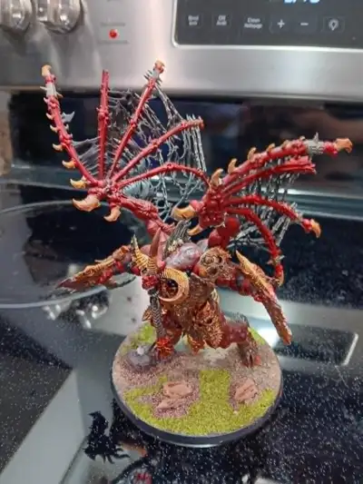 Warhammer 40k Skarbrand the Exiled One. This is a custom painted figure with amazing detail and shad...