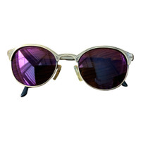 Vintage REVO 970/010 Round Gold Purple Mirror Sunglasses Unisex 