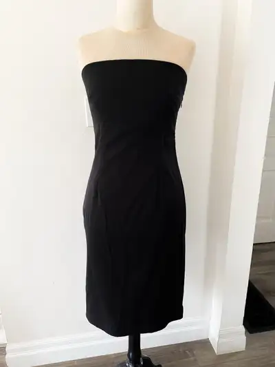 J. Crew Black Strapless Midi Dress, View more
