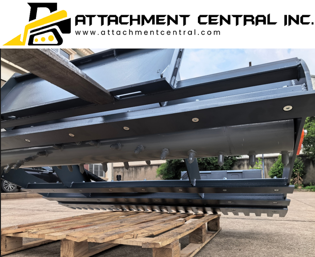 72" Skid Steer Landplane Power Rake Skid Steer Attachment in Heavy Equipment Parts & Accessories in Regina - Image 2