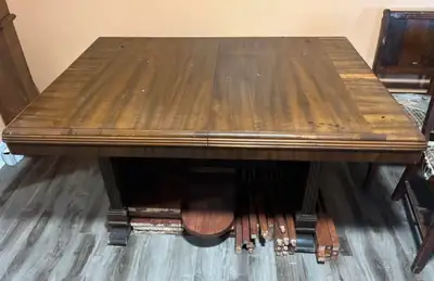 well used dining set, View more