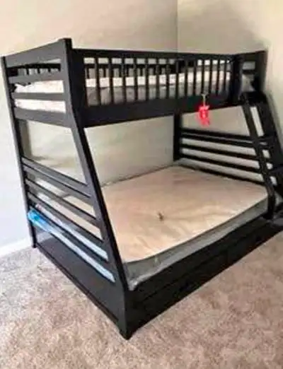 Durable Kids Bunk Bed with Safety Ladder, View more