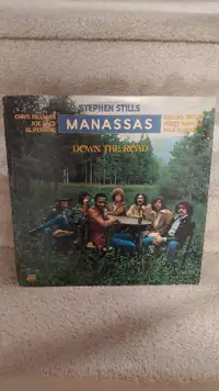 Stephen Stills Manassas Down the Road Vinyl LP Record Crosby csn