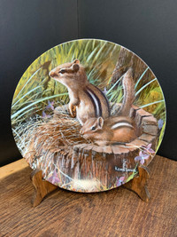 The Chipmunk by Kevin Daniel Plate Friends Of The Forest Collect