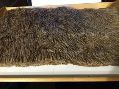 Teddy bear mohair fabric Honey brown 3/4" long, View more