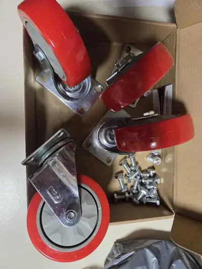 4in casters heavy duty new in box, View more