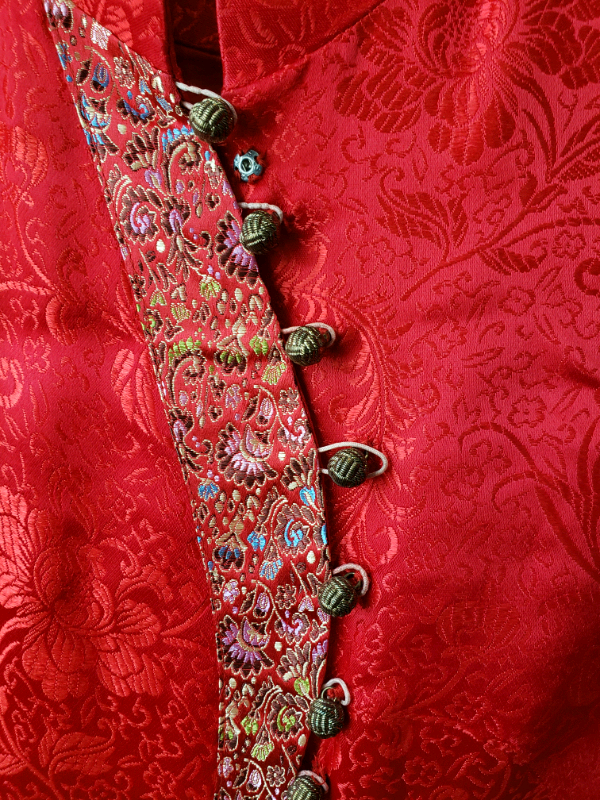 Robe traditionnelle chinoise QiPao - taille 2 in Women's - Bags & Wallets in City of Montréal - Image 3