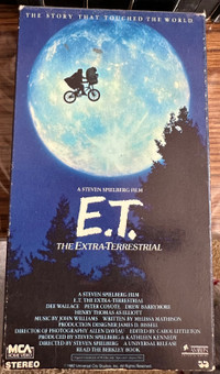E.T. Movie on VHS