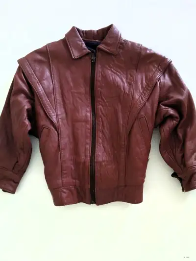 Kid's leather jacket, View more