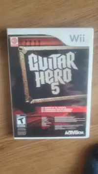 Guitar hero 5 for Nintendo wii 