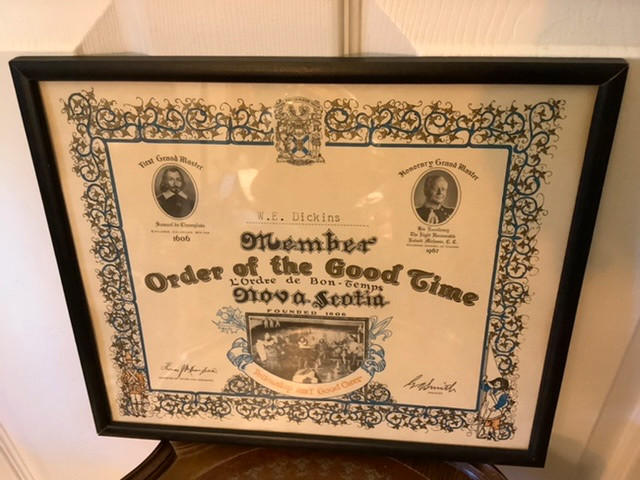 Order of the Good Time of Nova Scotia - Vtg Member Certificate in Arts & Collectibles in Belleville