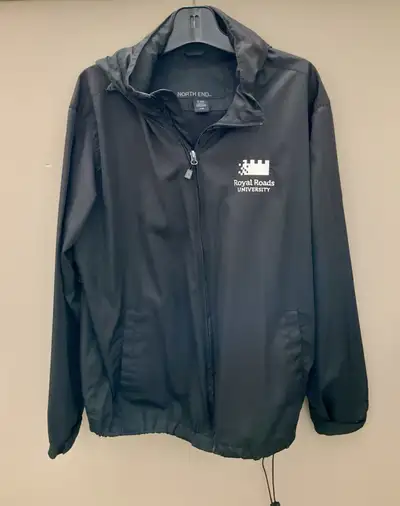 Black Jacket  Royal Roads University,Lightweight, Large  REDUCED, View more