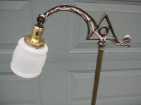 N0:67 BRIDGE LAMP CAST IRON VINTAGE ANTIQUE FLOOR LAMP