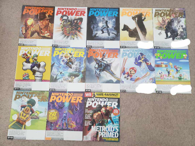 Nintendo Power Issue #239-250 (Subscriber Edition) + #219 not SE in Magazines in Kitchener / Waterloo