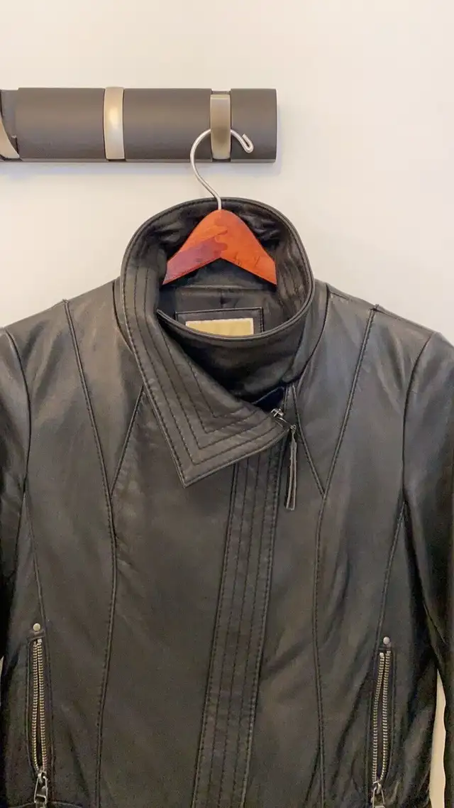 Michael Kors leather jacket  in Women's - Tops & Outerwear in Laval / North Shore - Image 4