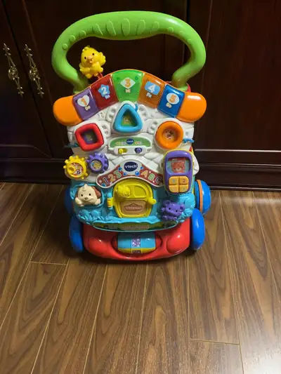 Interactive toy walker for toddlers.