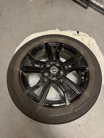 These Nissan kicks gloss black wheels and all season tires are in great condition, never punctured....