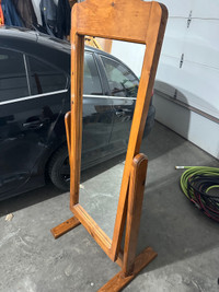 Large swivel mirror with stand 