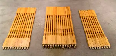 WE ARE MOVING... Features * Offering a total of 48 solid wood stair spindles (balusters) perfect for...